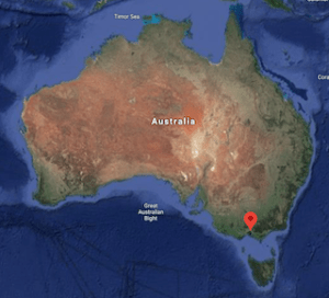 This is a map of Australia